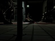Camera flies through the bathroom